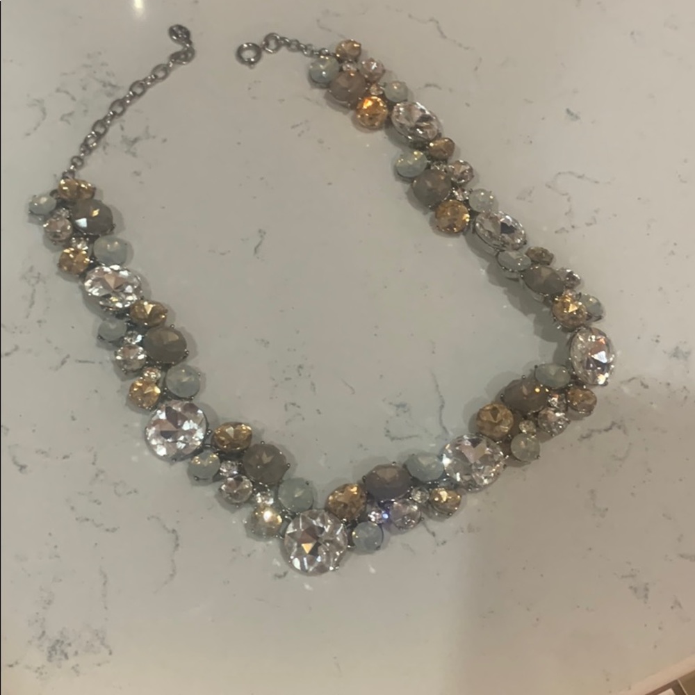 Loft multi colored crystal choker